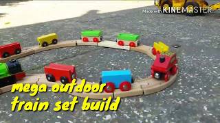 Ikea wooden train track build [upl. by Lectra]