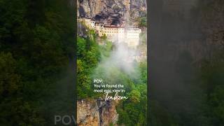 Everybody should experience the view of Sümela Monastery at least once in a lifetime GoTürkiye [upl. by Nan290]