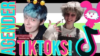 Agender TikToks  TikTok Bunny 🐰  Compilation lgbtqia agender tiktokviral nonbinary [upl. by Joshuah]