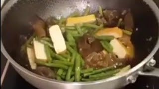 COOKING BEANS WITH BLACK FUNGUS AND VEGETARIAN MEAT [upl. by Seabury]