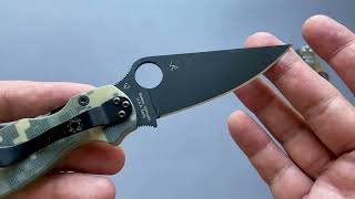 Spyderco Paramilitary 2  Camo Black Spyderco Paramilitary 2  Camo [upl. by Joby689]