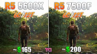 Ryzen 5 7500F vs Ryzen 5 5600X  Test in 10 Games [upl. by Weinstock214]