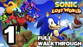 Sonic Lost World Walkthrough PART 1 Windy Hill Zone 14 TRUEHD QUALITY [upl. by Jammie]