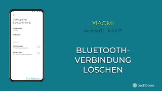 BluetoothVerbindung löschen  Xiaomi Android 12  MIUI 13 [upl. by Kelton]