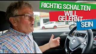 Schaltwagen richtig bedienen  wie schaltet man korrekt [upl. by Furlong]