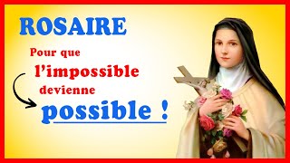 Rosaire avec Ste Thérèse de Lisieux 🌹 pour obtenir un miracle 🙏 [upl. by Turoff]