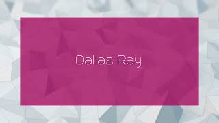 Dallas Ray  appearance [upl. by Lemor]