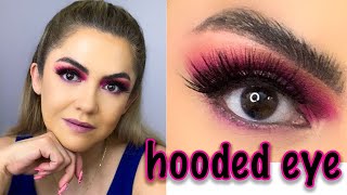 HOW TO Apply False Lashes on Hooded  Downturned Eyes  MY TOP TIPS [upl. by Vitek]