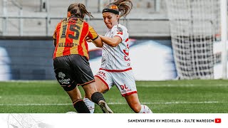 Speeldag 1 KV Mechelen Dames  Zulte Waregem [upl. by Sinnej]