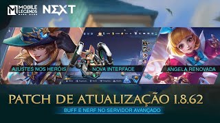 Destaques da Atualização 1862  Servidor Avançado  Mobile Legends Bang Bang [upl. by Barbour]