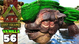 DOMANDO A TARTARUGA GIGANTE MEGACHELON  ARK LOST ISLAND VANILLA 56 [upl. by Zoi]