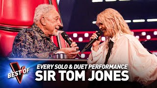 Every Sir TOM JONES Solo amp Duet Performance on The Voice UK [upl. by Revned]