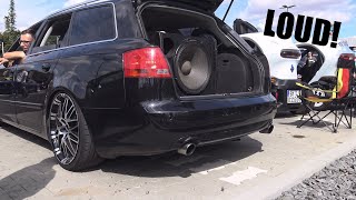 The LOUDEST Audi A4 b7 Avant EVER   ANTILAG SoundBangsRevs HD [upl. by Nnaeirual]