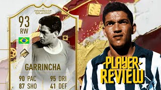 93 WORLD CUP ICON GARRINCHA REVIEW  FIFA 23 ULTIMATE TEAM [upl. by Hajidahk]