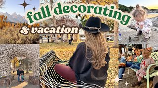 FALL DECORATIONS amp VACATION  Casey Holmes Vlogs [upl. by Meean924]