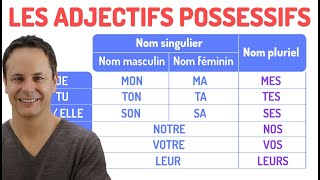 Les adjectifs possessifs en français 📋 [upl. by Akel537]