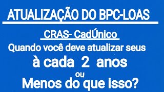 ATUALIZAÇÃO do BPCLOAS a cada dois anos Ou em menos tempo [upl. by Ahsayn]