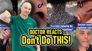 Doctor Reacts to Viral TikToks  Skincare Pimple Popping Cyst Popping [upl. by Ted324]