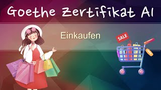 German A1  Sprechen Teil 2  Thema  Einkaufen Flashcards [upl. by Yruama]