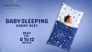 Baby Sleeping Bag Carry Nest  Baby Carrier  Imperial Homes [upl. by Guthrie]