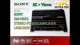 SONY Xplod 2 Channel XMN502 power amplifier unboxing [upl. by Anerahs31]