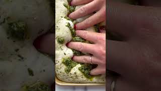 Swirled Pesto Focaccia A Taste of Summers End [upl. by Ricard]