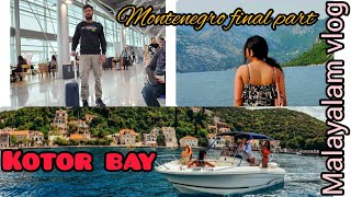 Montenegro Bay of KotorBoatingHolidaysTravel videoMalayalm video [upl. by Ajdan]