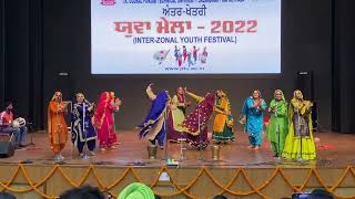 CT College Gidha 2022  PTU Interzonal Youth Fest [upl. by Ameehs]