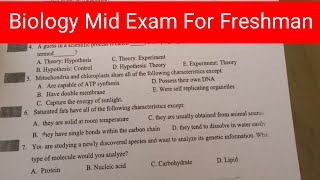 Biology mid exam for freshman [upl. by Peednas]