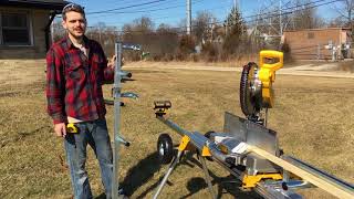 Set Precision Stops Fast On The DeWalt Miter Saw [upl. by Adnih]