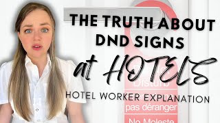 The Truth About Do Not Disturb Signs ⛔  Hotel Worker Explains [upl. by Mendoza]