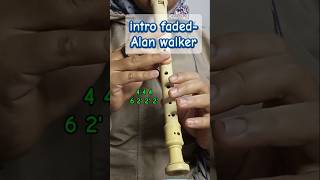 Not angka recorder intro FafedAlan walker shorts [upl. by Kym]