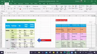 menu planning and calculating nutritive value of indian food you tube [upl. by Ecertak277]