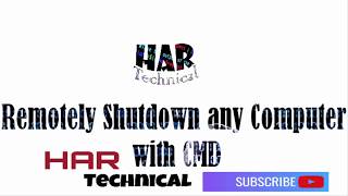 how to Remotely Shutdown any Computer with CMD New 2018 [upl. by Willard]