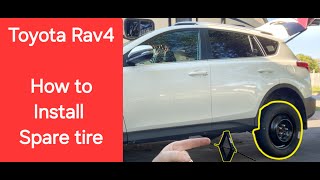 How to install spare tire  Toyata Rav4 [upl. by Sybil]