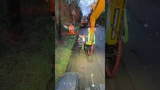 Double manhole cover complete removal from a few weeks ago jcb construction excavator operator [upl. by Rowena98]