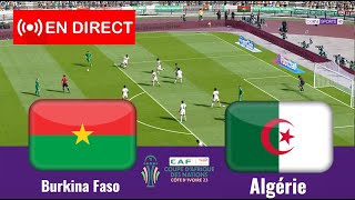 match Algérie vs Burkina Faso en direct Coupe dAfrique des Nations complet Simulation Gameplay PC [upl. by Yeleen884]