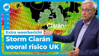 Wat betekent storm Ciarán voor Nederland Een eerste blik [upl. by Nahtannhoj325]