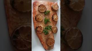 Filet de saumon au four recette Baked salmon fillet recipe food recetterapide recettefacile [upl. by Suitangi]