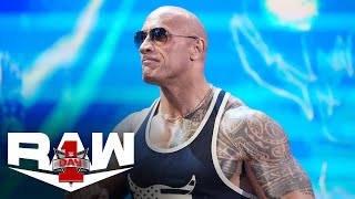 The Rock makes stunning return to whip Jinder Mahal’s Candy A Raw Day 1 highlights Jan 1 2024 [upl. by Howland414]