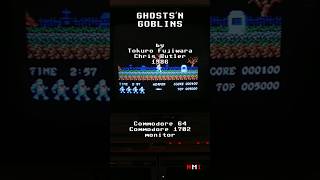 Ghostsn Goblins on Commodore 64 retrogaming commodore64 8bitcomputer [upl. by Yenaj739]