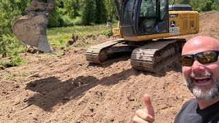 Live land clearing on the farm Keep hitting skunks [upl. by Seed]