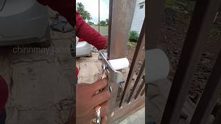 Sliding gate  nylon bearing bracket installation gate bearing gatedesign [upl. by Sedecram247]