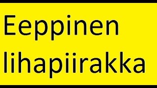 Eeppinen lihapiirakka [upl. by Nollek]