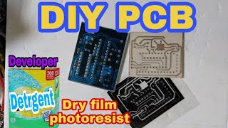 Electronic basic  Membuat PCB dengan Dry film photoresist tanpa laminator [upl. by Naleag547]