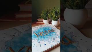 Sand art 🦚Krisna name painting from sand krishnasandart artwork tranding [upl. by Ainyt]