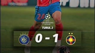 Maccabi Tel Aviv  FCSB 01 REZUMAT și Calificareee Baeten a dat lovitura [upl. by Arramahs]