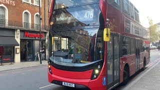 FULL ROUTE VISUAL  London bus route 476  Northumberland Park to King’s Cross [upl. by Eade695]