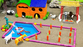 DIY How To Make Mini Farm Animals  House of Animals  Cows House  Animal Farm [upl. by Anemix]