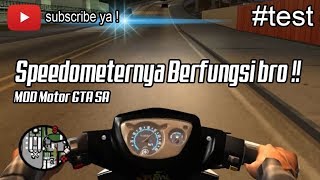 TEST FITUR SPEEDOMETER MOD MOTOR GTA SA [upl. by Odin575]